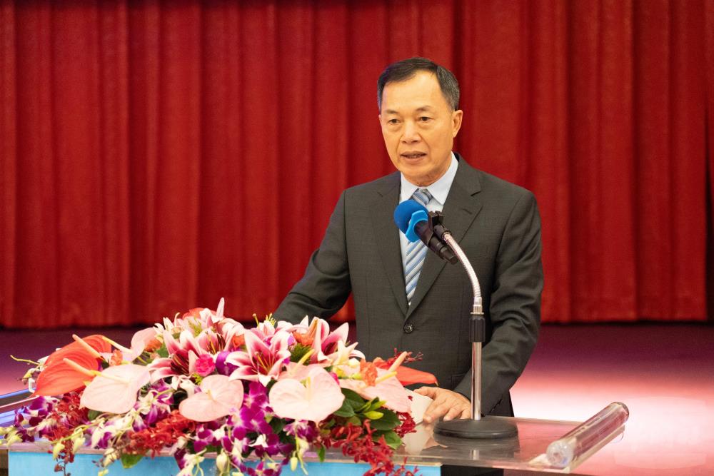 鍾副部長致詞。（軍聞社記者呂尚俞攝）