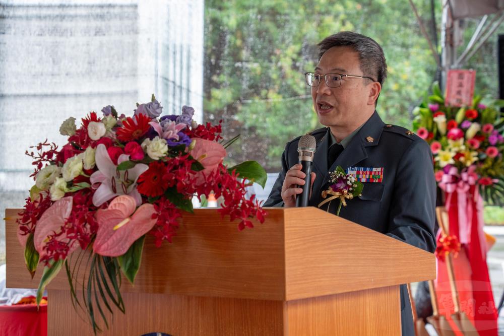 蔡院長致詞時強調，未來三總會持續精進醫療技術與服務品質。（軍聞社記者薛皓文攝）