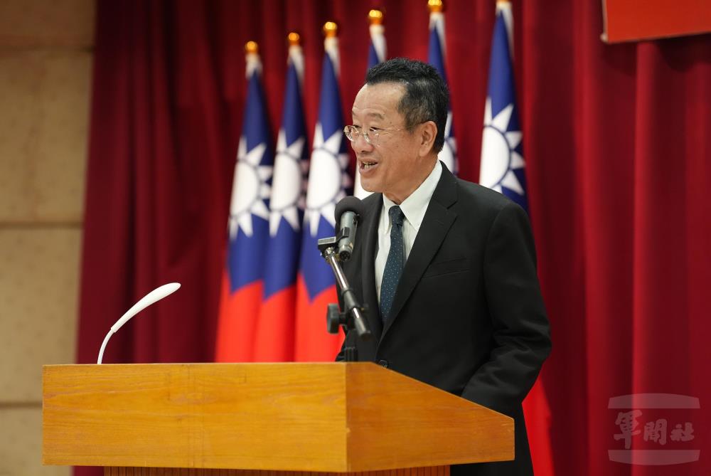 顧部長於會中致詞。（軍聞社記者呂尚俞攝）