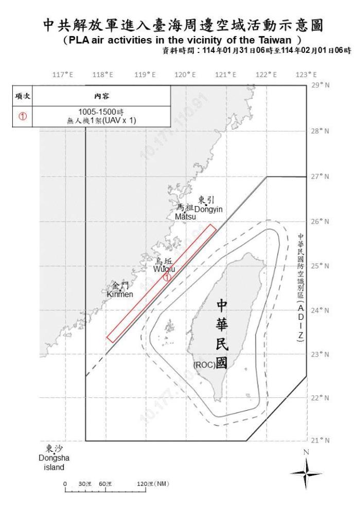 中共機艦臺海周邊活動　國軍嚴密監控應處