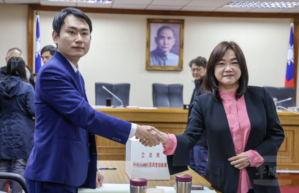 立院新會期召委選舉　陳冠廷、馬文君任外交及國防委員會召委