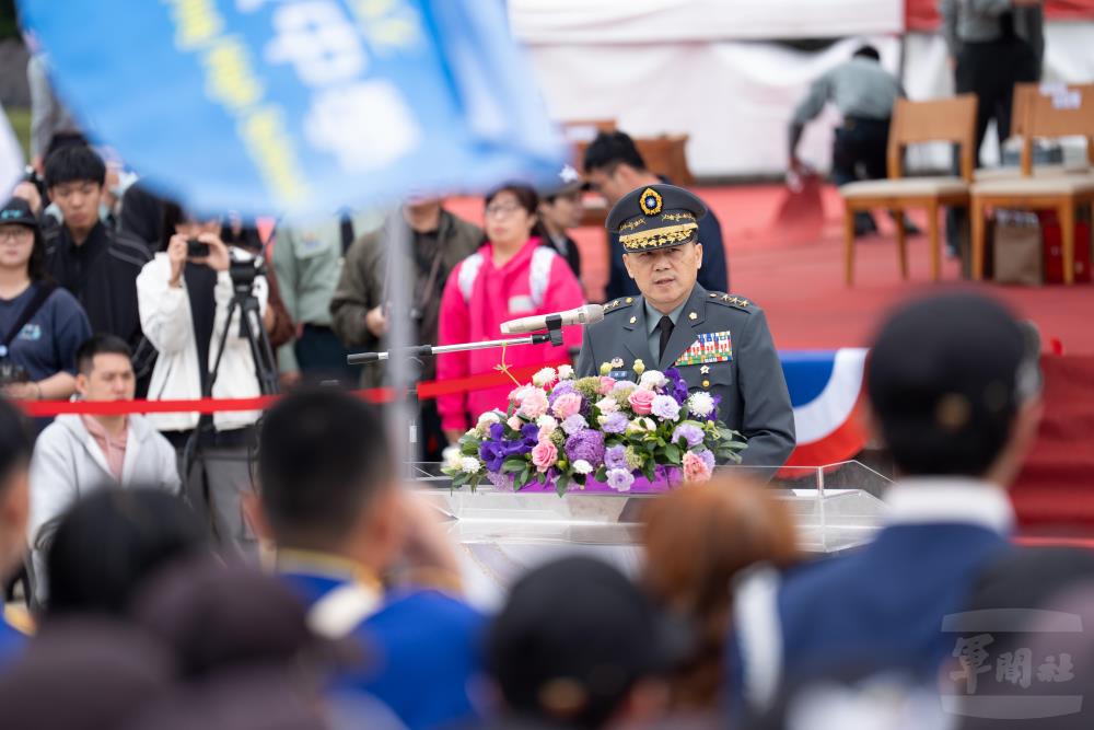 呂司令致詞肯定所有參賽隊伍全心投入。（軍聞社記者陳彥樺攝）