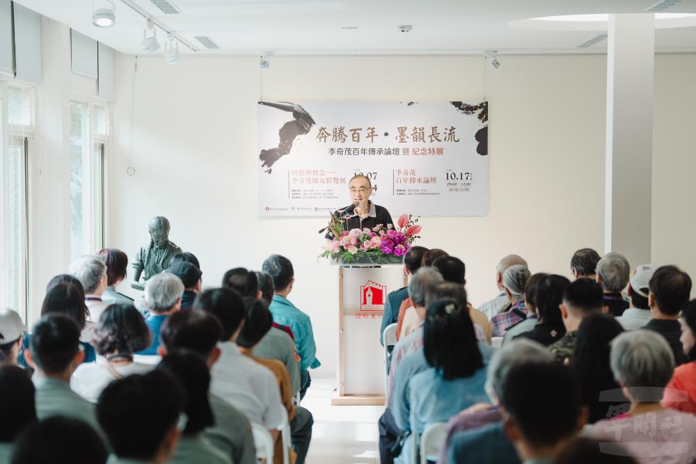 國防部前部長馮世寬致詞。（軍聞社記者呂尚俞攝）