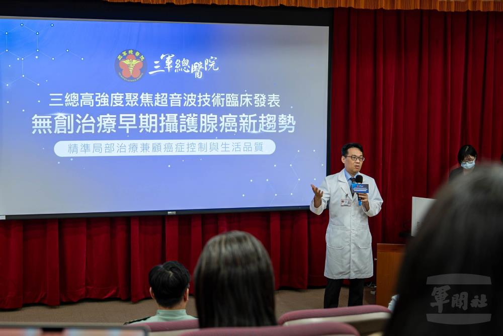 三總副院長王毓淇致詞。（軍聞社記者尤昱翔攝）