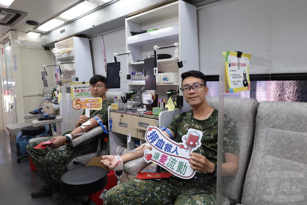 聯兵564旅日前舉辦公益捐血活動。（陸軍第八軍團提供）