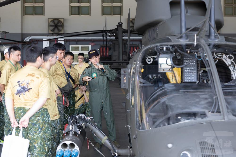 陸軍航空第601旅各項機型介紹。（軍聞社記者吳柏融攝）