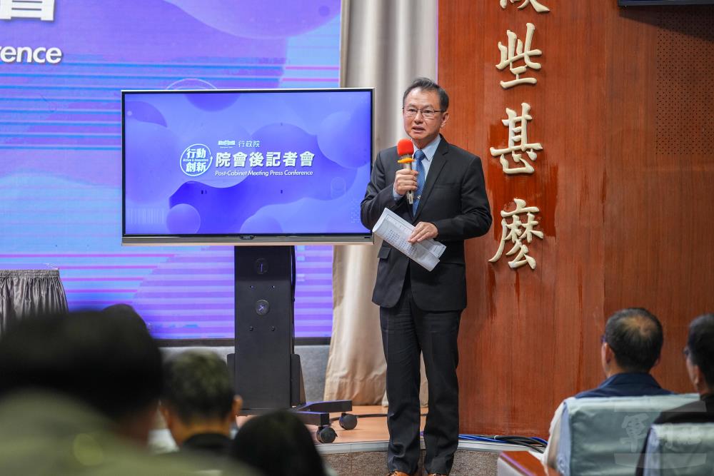 沈副主任強調國防部將嚴格檢視補助預算及場地租借之存在必要性，捍衛國家尊嚴與國防安全。（軍聞社記者陳傳奇攝）