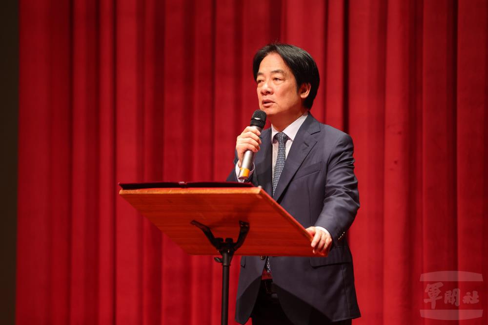 賴總統於午宴致詞。（青年日報提供）
