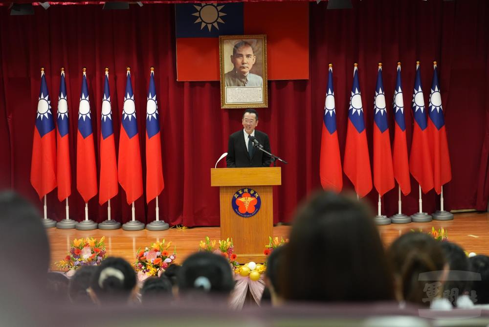 顧部長主持表揚大會。（軍聞社記者呂尚俞攝）