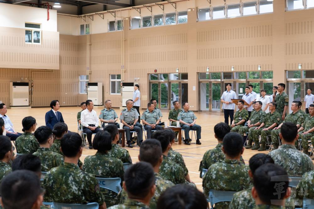 漢光42號參演部隊官兵分享心得與收穫。（軍聞社記者林庭暉攝）
