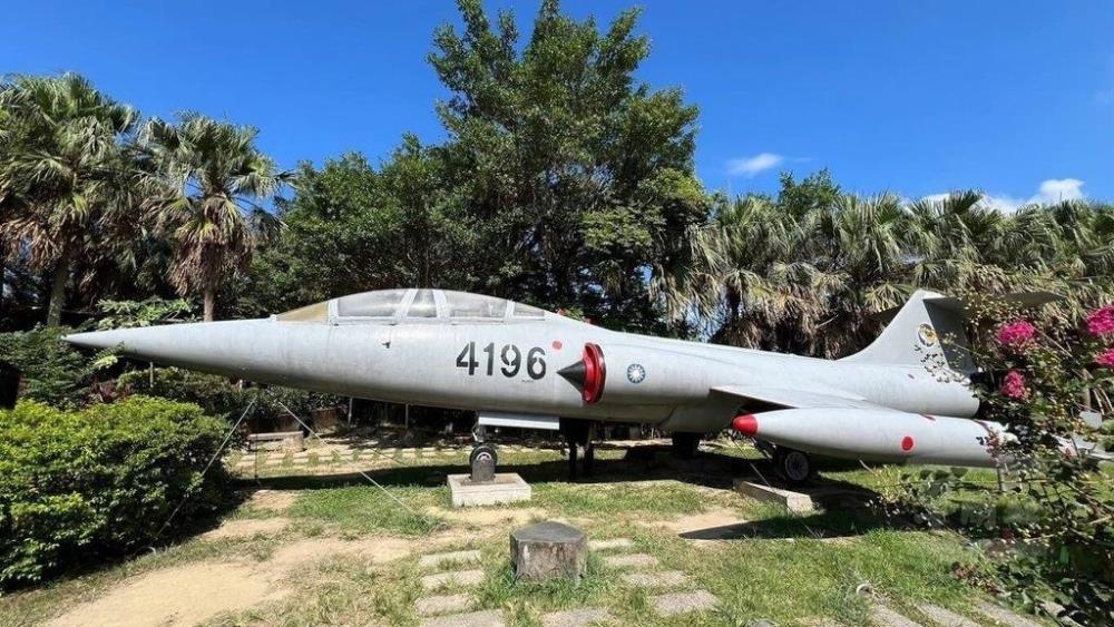 園區內將展出的F-104戰鬥機。（桃園市政府提供）