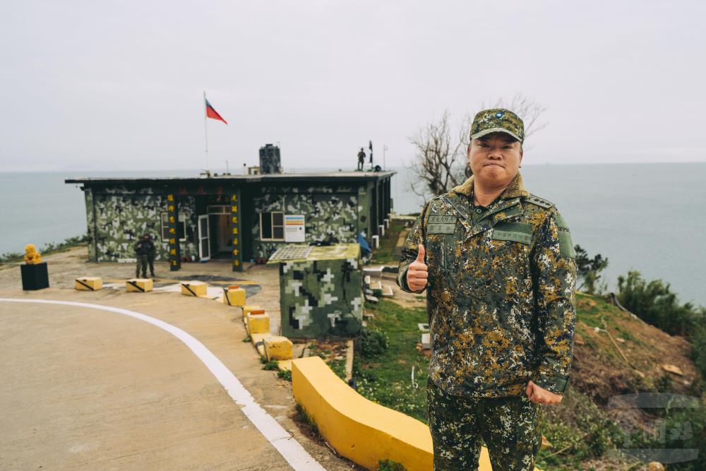 蔡大隊長受訪時，強調部隊情報的重要性。（軍聞社記者呂尚俞攝）