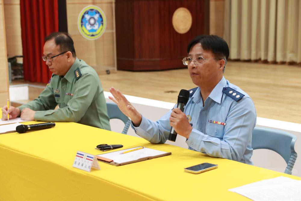 院長張上校表示，藉由本次講習，可強化單位聲請強制執行書狀正確性。（高等軍事法院高雄分院提供）