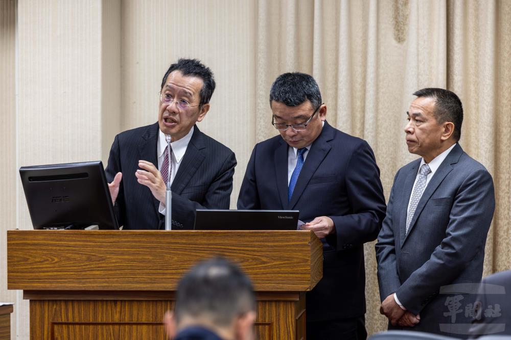 顧部長赴立院專案報告　說明國軍彈藥籌獲應變作為與規劃