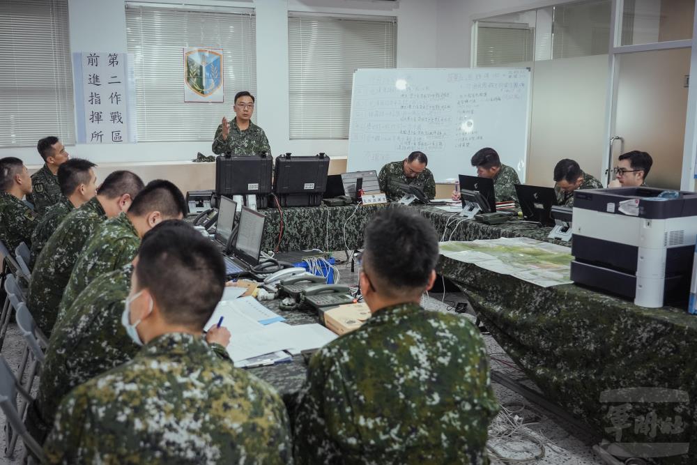 國軍第二作戰區成立前進指揮所。（軍聞社記者陳傳奇攝）