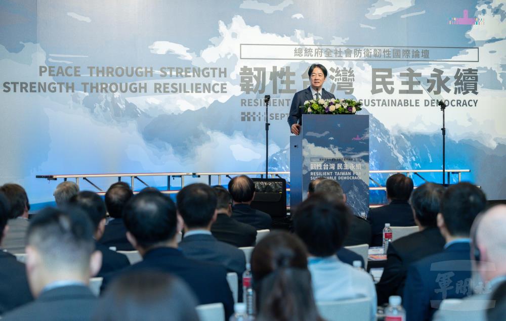賴總統：盼民主永續　持續強化臺灣韌性