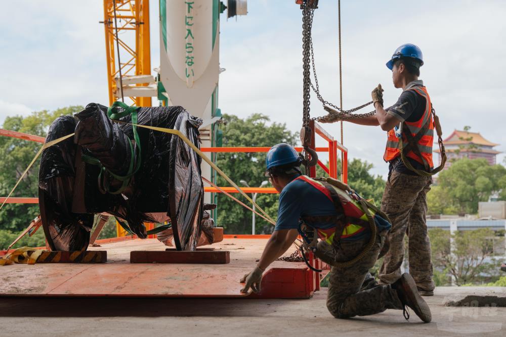 「日本造四一式75公厘山砲」。（軍聞社記者李恬恬攝）