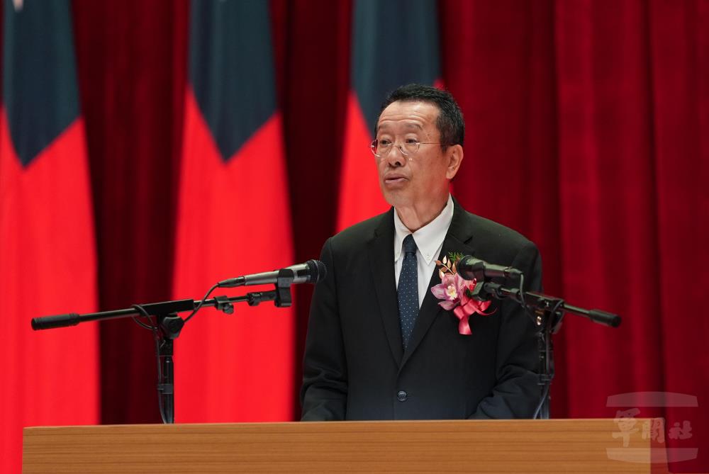 顧部長強調，役政工作是社會發展重要基石。（軍聞社記者呂尚俞攝）