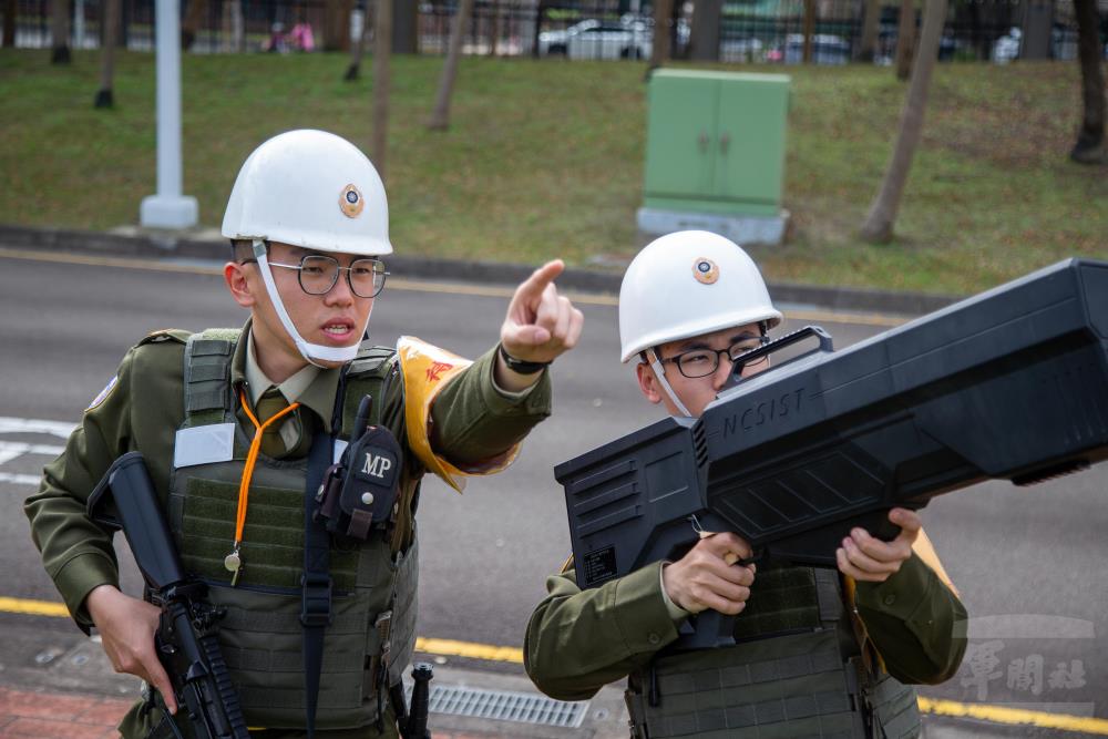 博愛營區安全防護演練　強化官兵應變能力