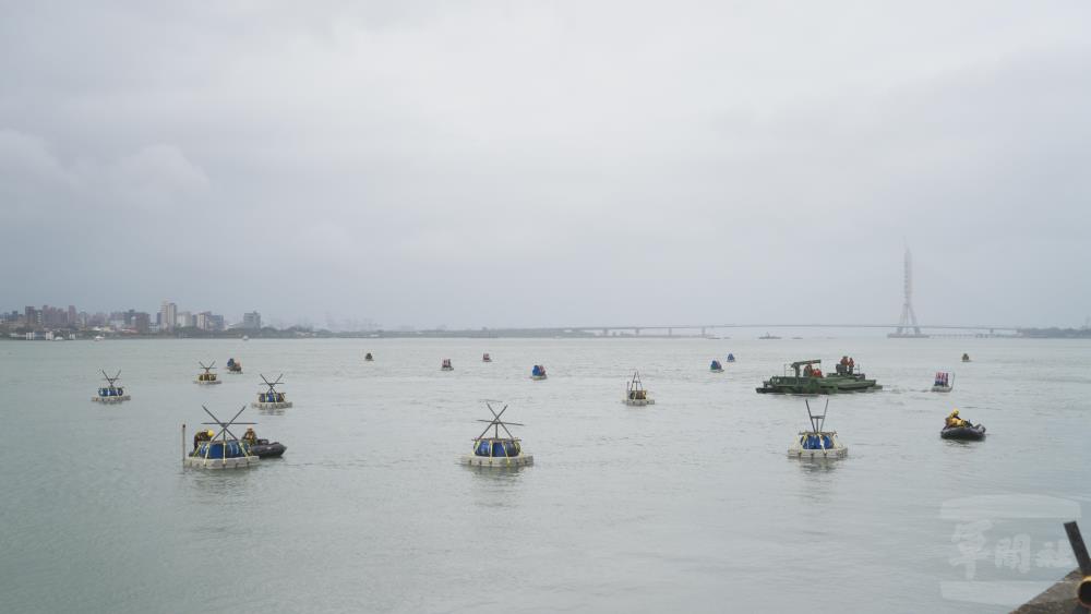 第三作戰區實施河道阻絕設置演練　強化防衛作戰韌性