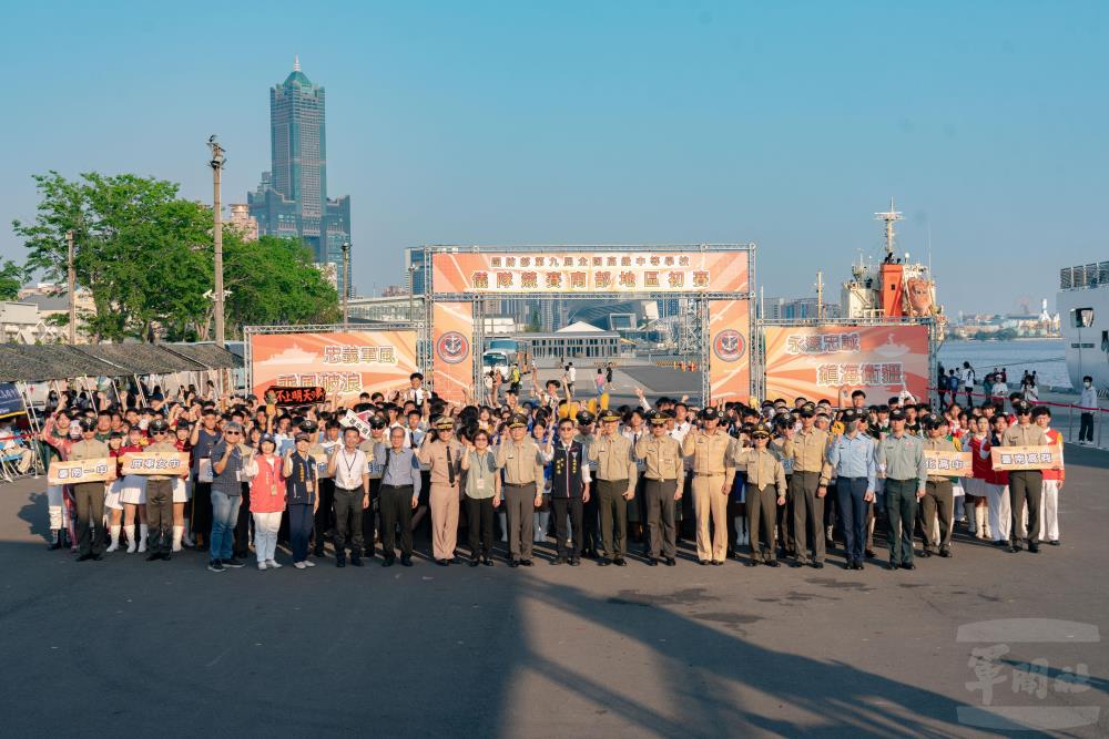 儀隊競賽南部地區初賽於熱情的豔陽天中圓滿結束。（軍聞社記者林庭暉攝）