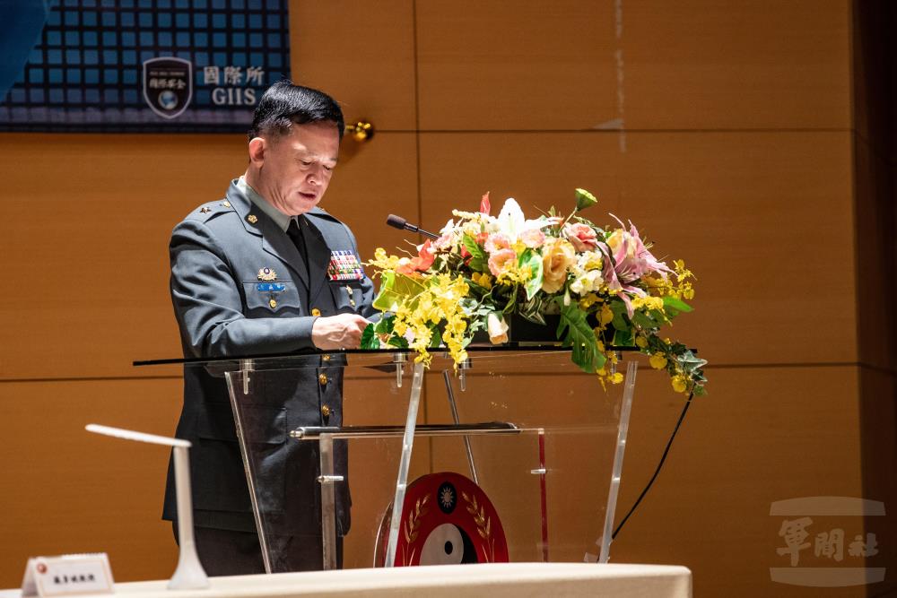 李教育長表示，期望藉此次學術交流機會，與理念相近國家攜手合作與對話。（軍聞社記者王茗生攝）