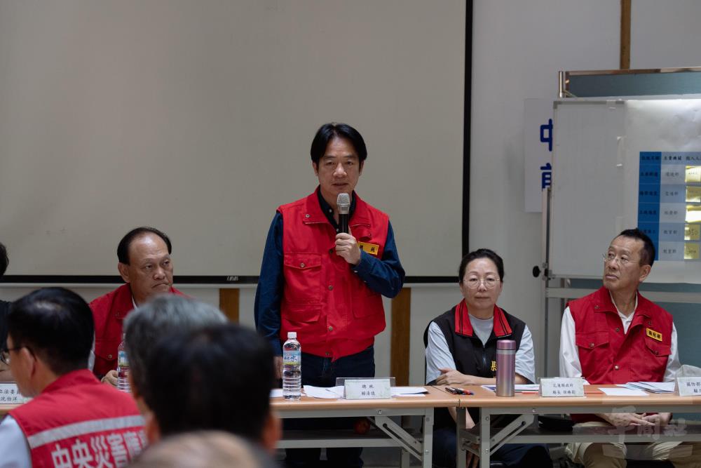 賴清德總統5日前往花蓮地區瞭解災後復原進度。（軍聞社記者李恬恬攝）