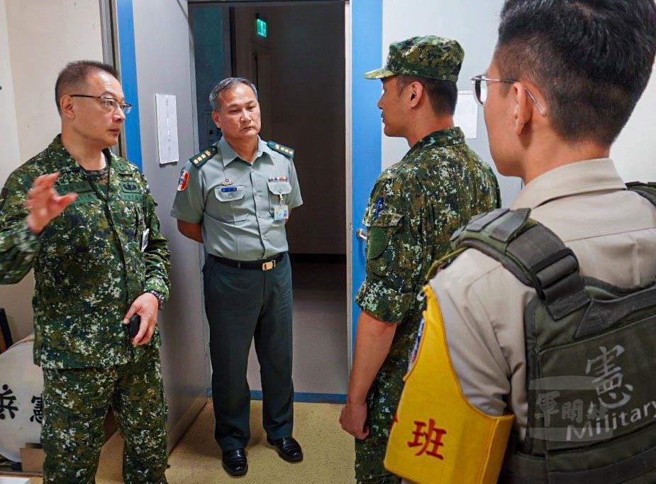 孫主任視導博愛營區防颱整備　指示加強戒備落實應變