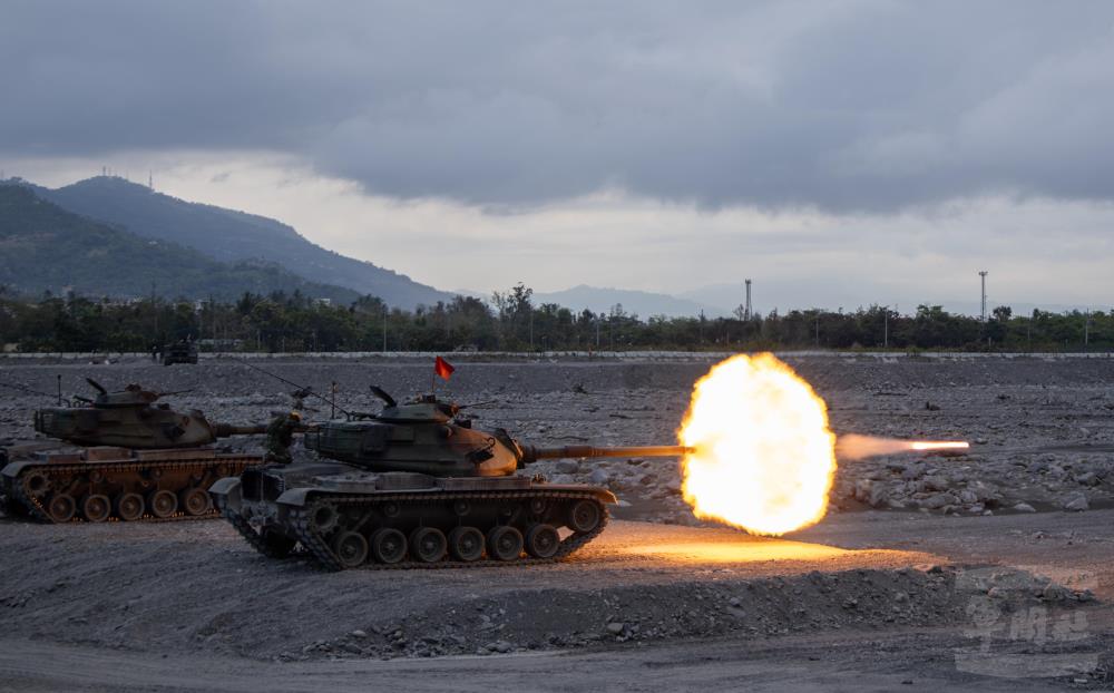 M60A3戰車審查射擊。（軍聞社記者吳柏融攝）