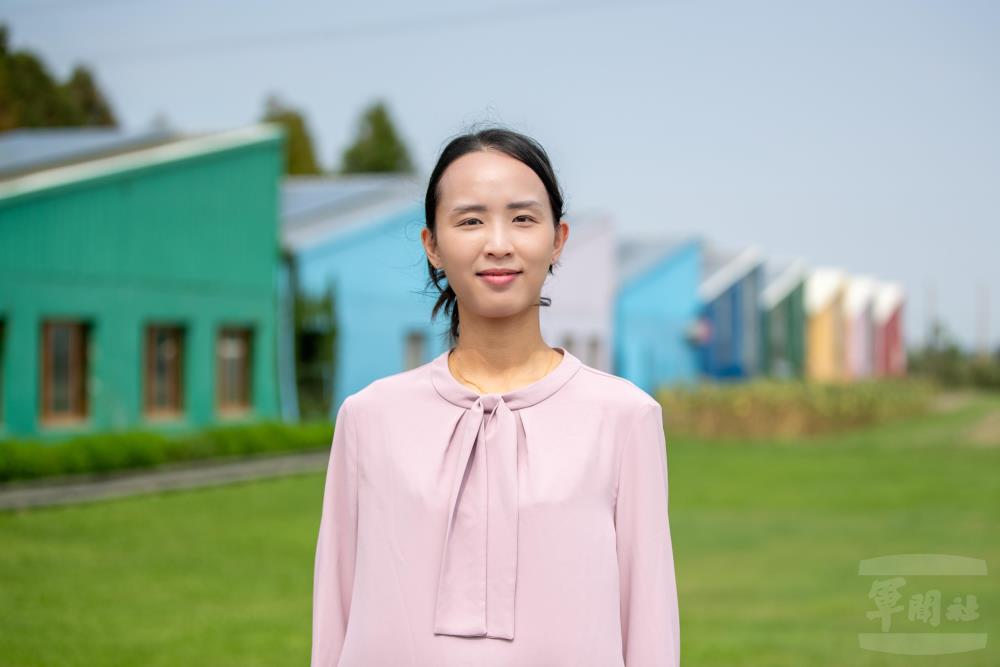 晁陽綠能農場園長洪翊真（軍聞社記者王進福攝）