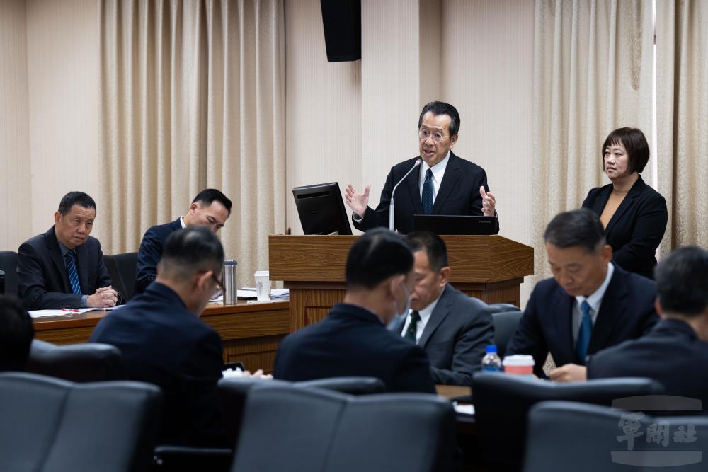 顧部長立院報告軍人薪資待遇結構　優化加給制度提升招募留營意願