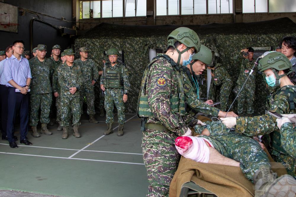 Vice Minister Chung Inspects Fifth Theater of Operations Integrated Medical Exercise, Validating Wartime Medical Resilience